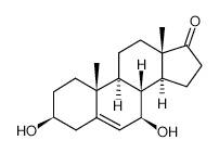 7beta-Hydroxy DHEA structure, CAS 2487-48-1