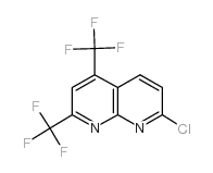 7-Chloro-2,4-bis(trifluoromethyl)[1,8]naphthyridine structure, CAS 106582-41-6