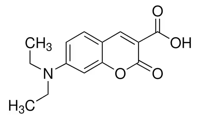7-Diethylamino-2-oxo-2H-chromene-3-carboxylic acid structure, CAS 50995-74-9