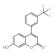 7-Hydroxy-4-(3-trifluoromethylphenyl)coumarin structure, CAS 386704-09-2