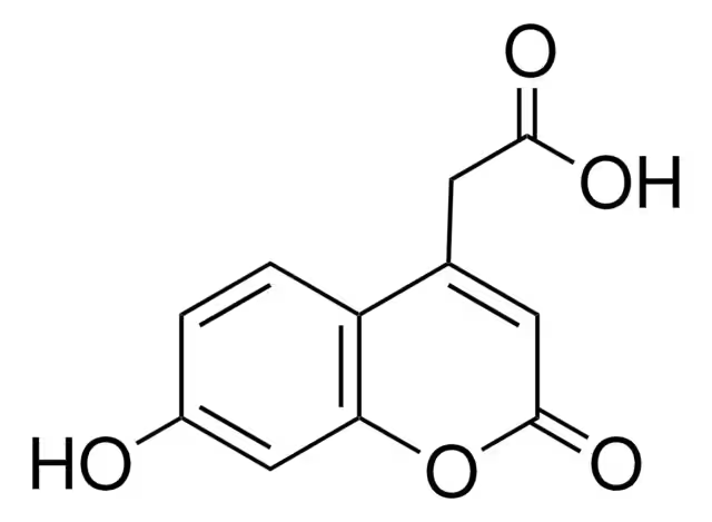 7-Hydroxycoumarin-4-acetic acid structure, CAS 6950-82-9