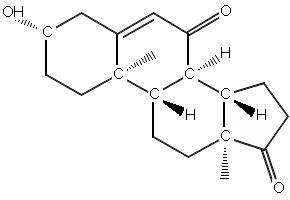 7-Keto DHEA structure, CAS 566-19-8