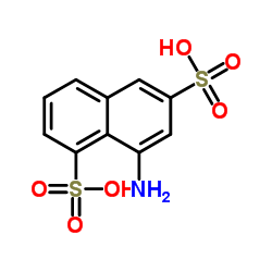 8-Amino-1,6-naphthalenedisulfonic acid sodium salt structure, CAS 129-91-9