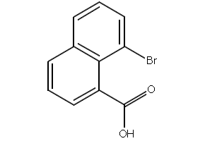 8-Bromo-1-naphthoic acid structure, CAS 1729-99-3