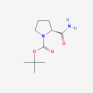 D-N-Boc-Prolinamide structure, CAS 70138-72-6