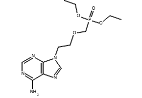 9-[2-(Diethylphosphonomethoxy)ethyl]adenine structure, CAS 116384-53-3