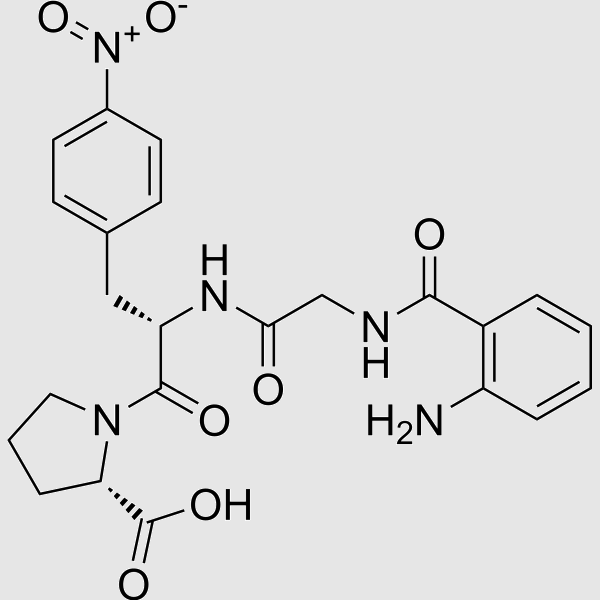 Abz-Gly-4-Nitro-Phe-Pro-OH structure, CAS 67482-93-3
