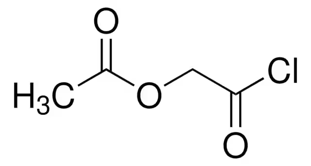 Acetoxyacetyl chloride structure, CAS 13831-31-7