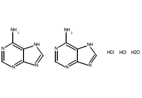 Adenine hydrochloride hydrate structure, CAS 6055-72-7