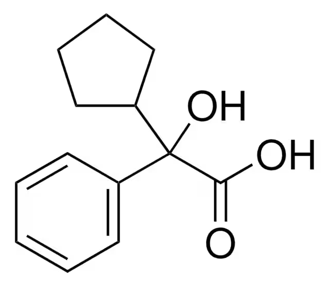 alpha-Cyclopentylmandelic acid structure, CAS 427-49-6