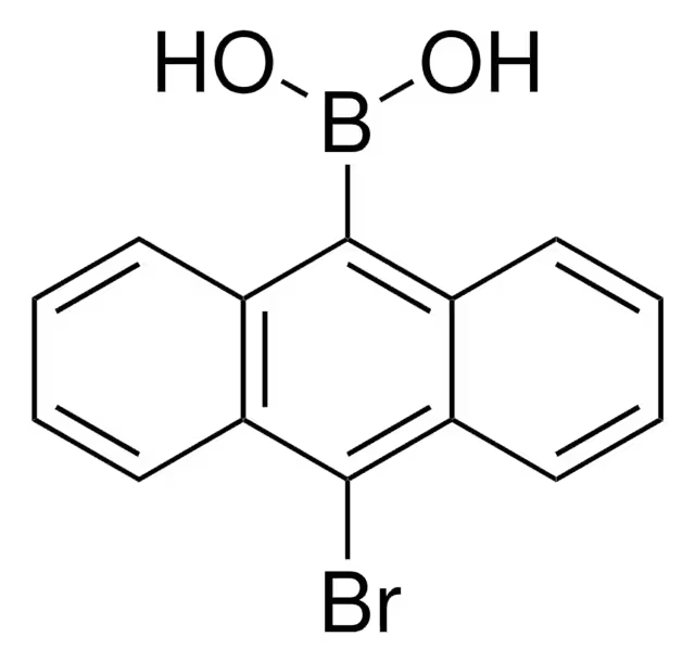 Anthracene-9-boronic acid structure, CAS 100622-34-2