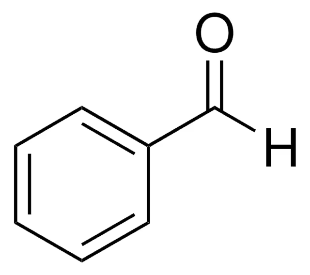 Benzaldehyde structure, CAS 100-52-7