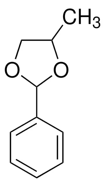 benzaldehyde 1,2-propanediol structure, CAS 2568-25-4