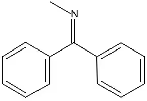 Benzhydrylidene methylamine structure, CAS 13280-16-5