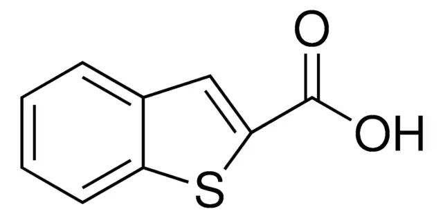 Benzo(b)thiophene-2-carboxylic acid structure, CAS 6314-28-9
