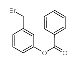 Benzoic acid 3-bromomethylphenyl ester structure, CAS 129250-89-1