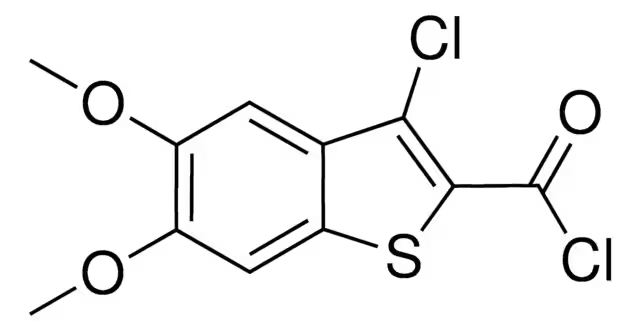 Benzothiophene-3-carbonyl chloride structure, CAS 39827-12-8
