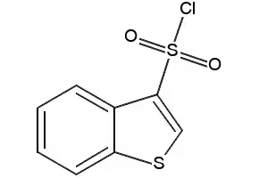 Benzothiophene-3-sulfonyl chloride structure, CAS 18494-87-6