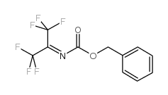 Benzyl (2,2,2-trifluoro-1-trifluoromethylethylidene)carbamate structure, CAS 128229-95-8