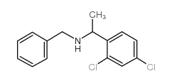 Benzyl-[1-(2,4-dichlorophenyl)ethyl]amine structure, CAS 259109-73-4