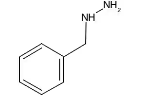 Benzylhydrazine structure, CAS 555-96-4