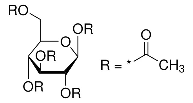 beta-D-Glucose pentaacetate structure, CAS 604-69-3