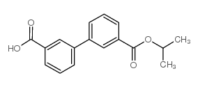 Biphenyl-3,3'-dicarboxylic acid 3-isopropyl ester structure, CAS 728918-79-4
