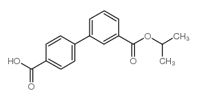 Biphenyl-3,4'-dicarboxylic acid 3-isopropyl ester structure, CAS 282727-24-6
