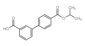 Biphenyl-3,4'-dicarboxylic acid 4'-isopropyl ester structure, CAS 728919-00-4