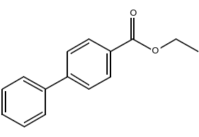 Biphenyl-3-carboxylic acid ethyl ester structure, CAS 6301-56-0