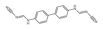 Biphenyl-4,4'-bis(N'-cyano-N-methylformamidine) structure, CAS 77021-80-8