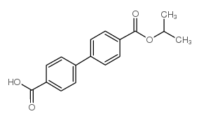 Biphenyl-4,4'-dicarboxylic acid 4-isopropyl ester structure, CAS 728918-98-7