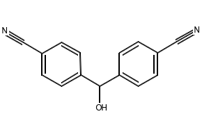 Bis(4-cyanophenyl)methanol structure, CAS 134521-16-7