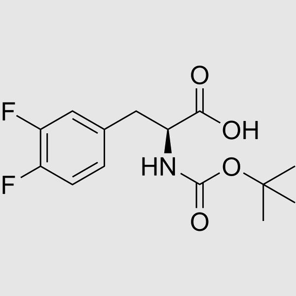 Boc-3,4-difluorophenylalanine structure, CAS 198474-90-7