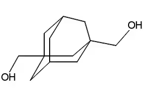 1,3-Adamantanedimethanol structure, CAS 17071-62-4
