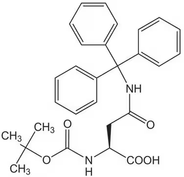 Boc-Asn(Trt)-OH structure, CAS 132388-68-2