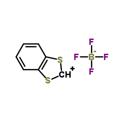 1,3-Benzodithiolylium tetrafluoroborate structure, CAS 57842-27-0