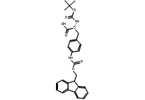 Boc-D-(4-Fmoc)aminophenylalanine structure, CAS 173054-11-0