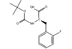 Boc-D-2-fluorophenylalanine structure, CAS 114873-10-8
