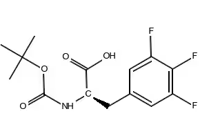 Boc-D-3,4,5-trifluorophenylalanine structure, CAS 205445-55-2