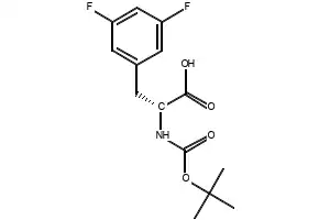 Boc-D-3,4-difluorophenylalanine structure, CAS 205445-51-8