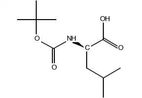 Boc-D-Leu-OH H2O structure, CAS 16937-99-8