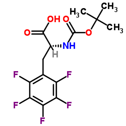 Boc-D-Pentafluorophenylalanine structure, CAS 136207-26-6