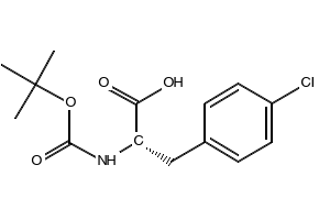 Boc-D-Phe(4-Cl)-OH structure, CAS 57292-44-1