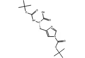 Boc-His(Boc)-OH structure, CAS 20866-46-0
