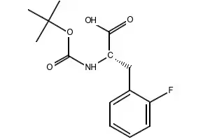 Boc-L-2-fluorophenylalanine structure, CAS 114873-00-6