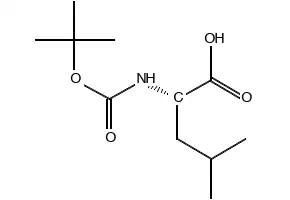 Boc-Leu-OH H2O structure, CAS 13139-15-6