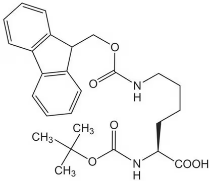 Boc-Lys(Fmoc)-OH structure, CAS 84624-27-1