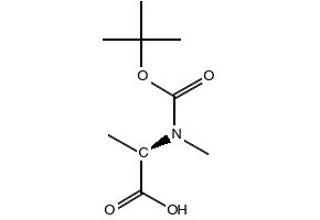 Boc-N-Me-D-Ala-OH structure, CAS 19914-38-6