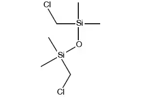 1,3-Bis(chloromethyl)-1,1,3,3-tetramethyldisiloxane structure, CAS 2362-10-9